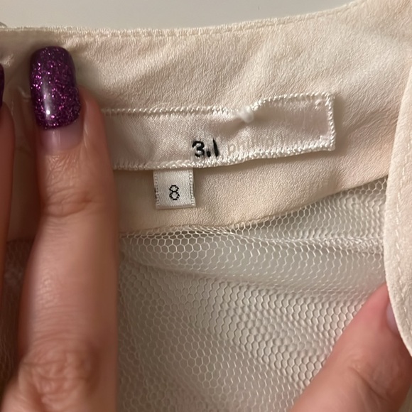 3.1 Phillip Lim White silk blouse - Picture 5 of 7